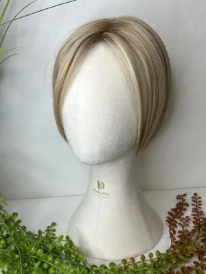Viršugalvis/pusperukis  natural blond šilk bazė