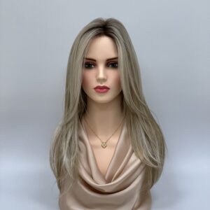 GLOWFIBER perukas Šaltas blondas 60cm