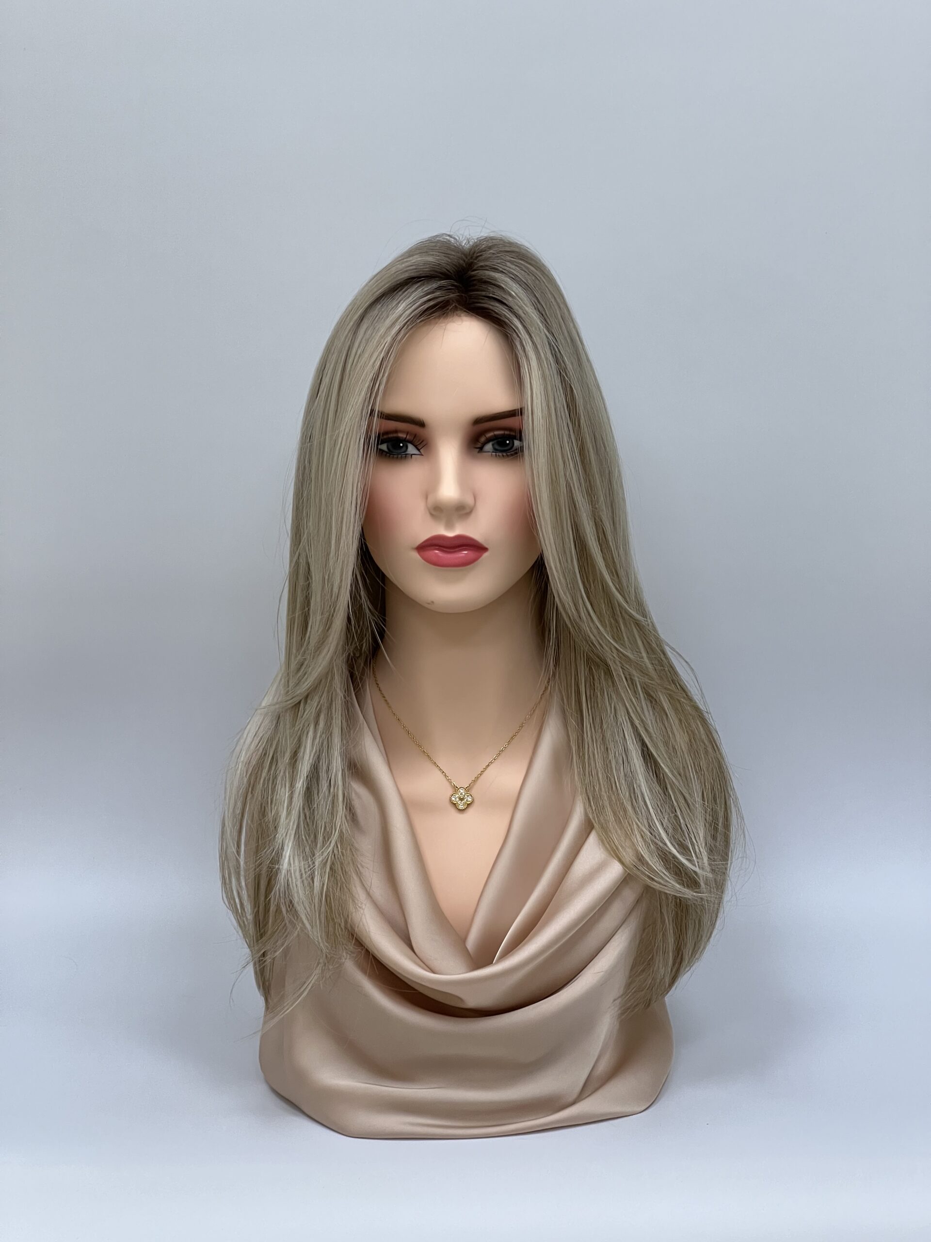 GLOWFIBER perukas Šaltas blondas 60cm
