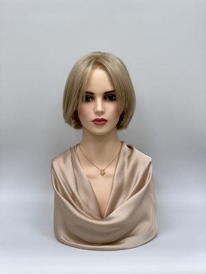 GLOWFIBER perukas Šviesi pelenų blondinė Bob