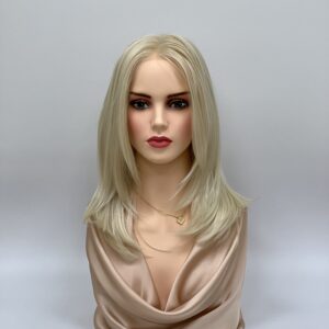 GLOWFIBER perukas Platininė blondinė 45cm
