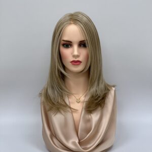 GLOWFIBER perukas Smėlinė blondinė 45cm