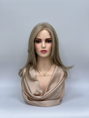 GLOWFIBER perukas Pelenų smėlio blondinė 45cm