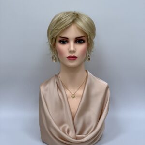 GLOWFIBER perukas Vanilinė blondinė trumpas