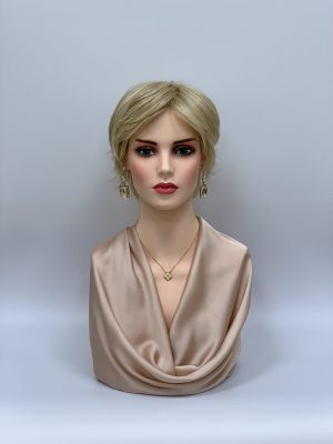 GLOWFIBER perukas Vanilinė blondinė trumpas
