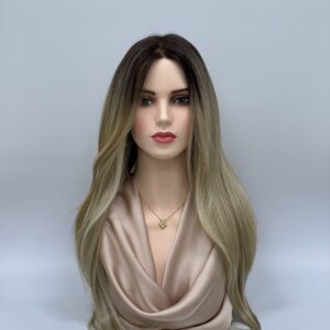 GLOWFIBER perukas Šviesi smėlio ombre 65cm
