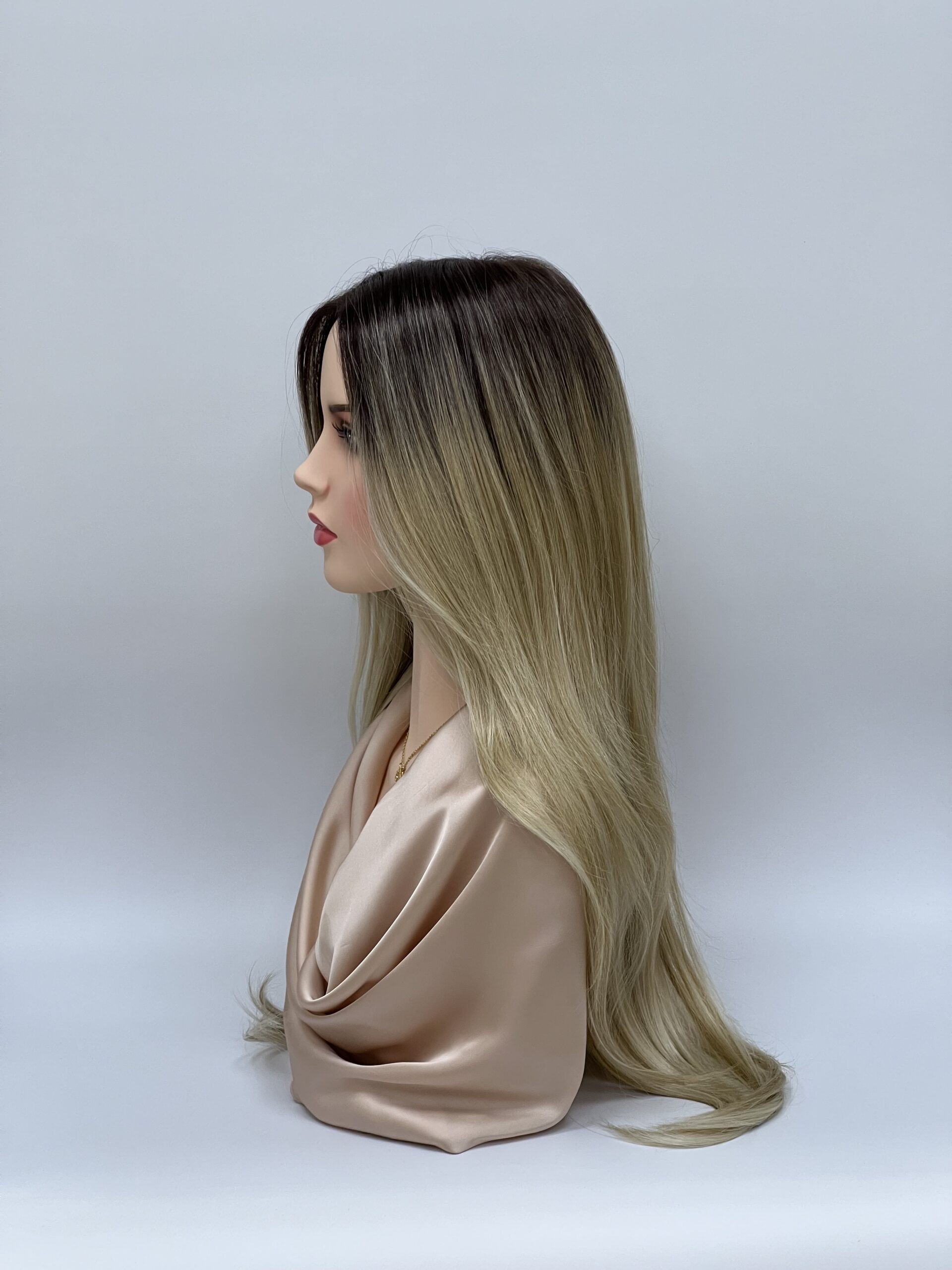 GLOWFIBER perukas Šviesi smėlio ombre 65cm - Image 2