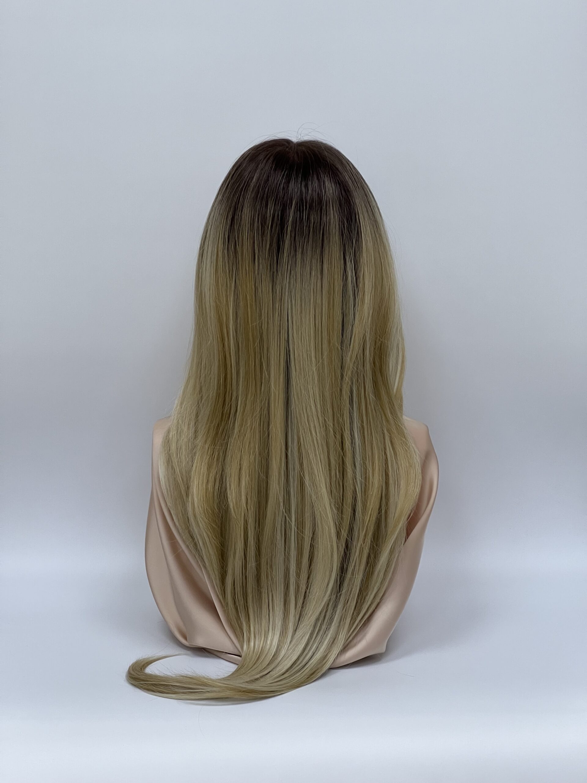 GLOWFIBER perukas Šviesi smėlio ombre 65cm - Image 3