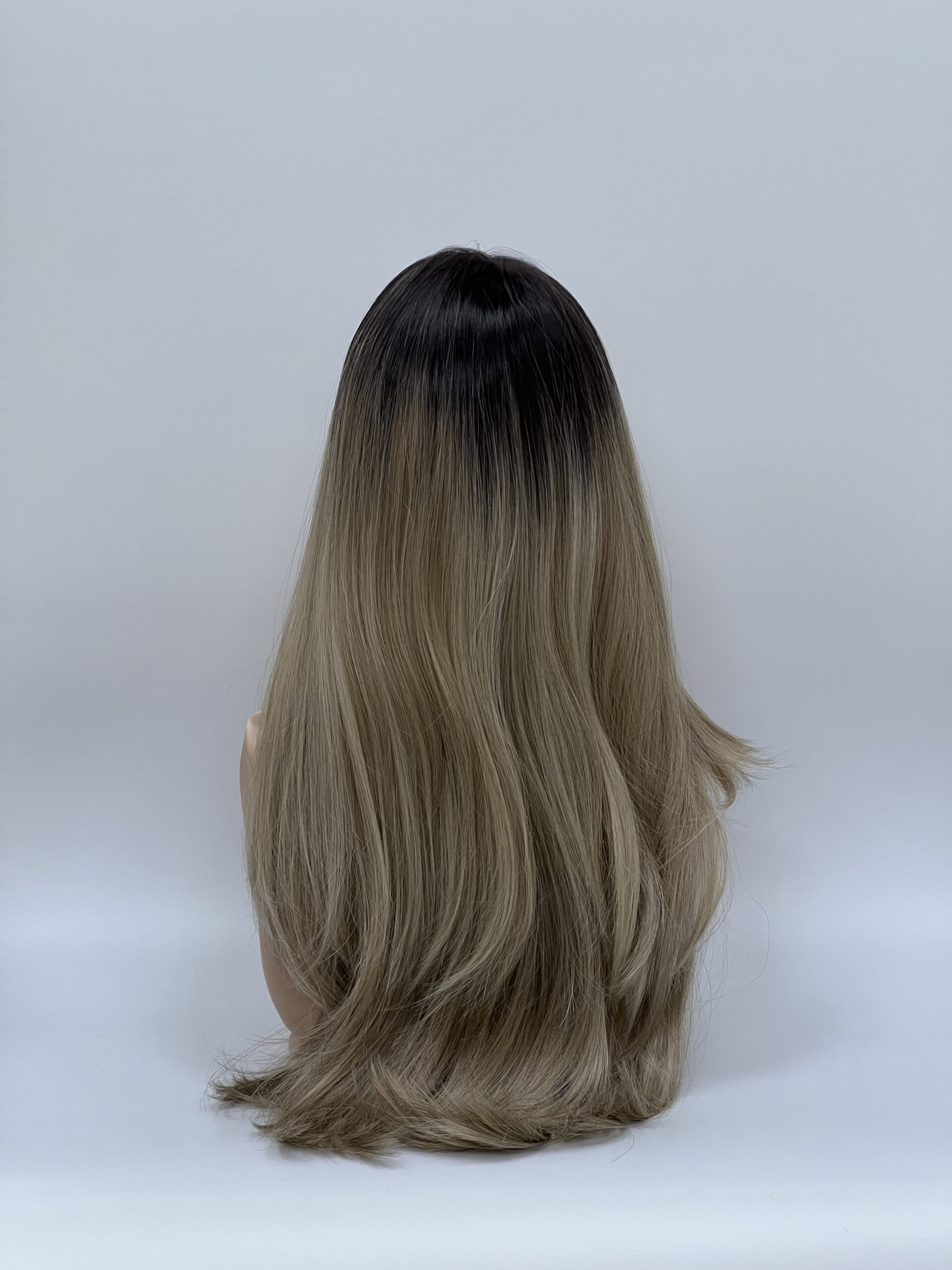 GLOWFIBER perukas Pelenų blondinė ombre 65cm - Image 2