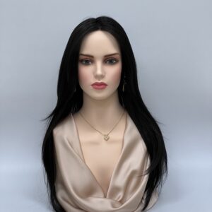 GLOWFIBER perukas Klasikinė juoda 65cm