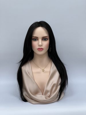 GLOWFIBER perukas Klasikinė juoda 65cm