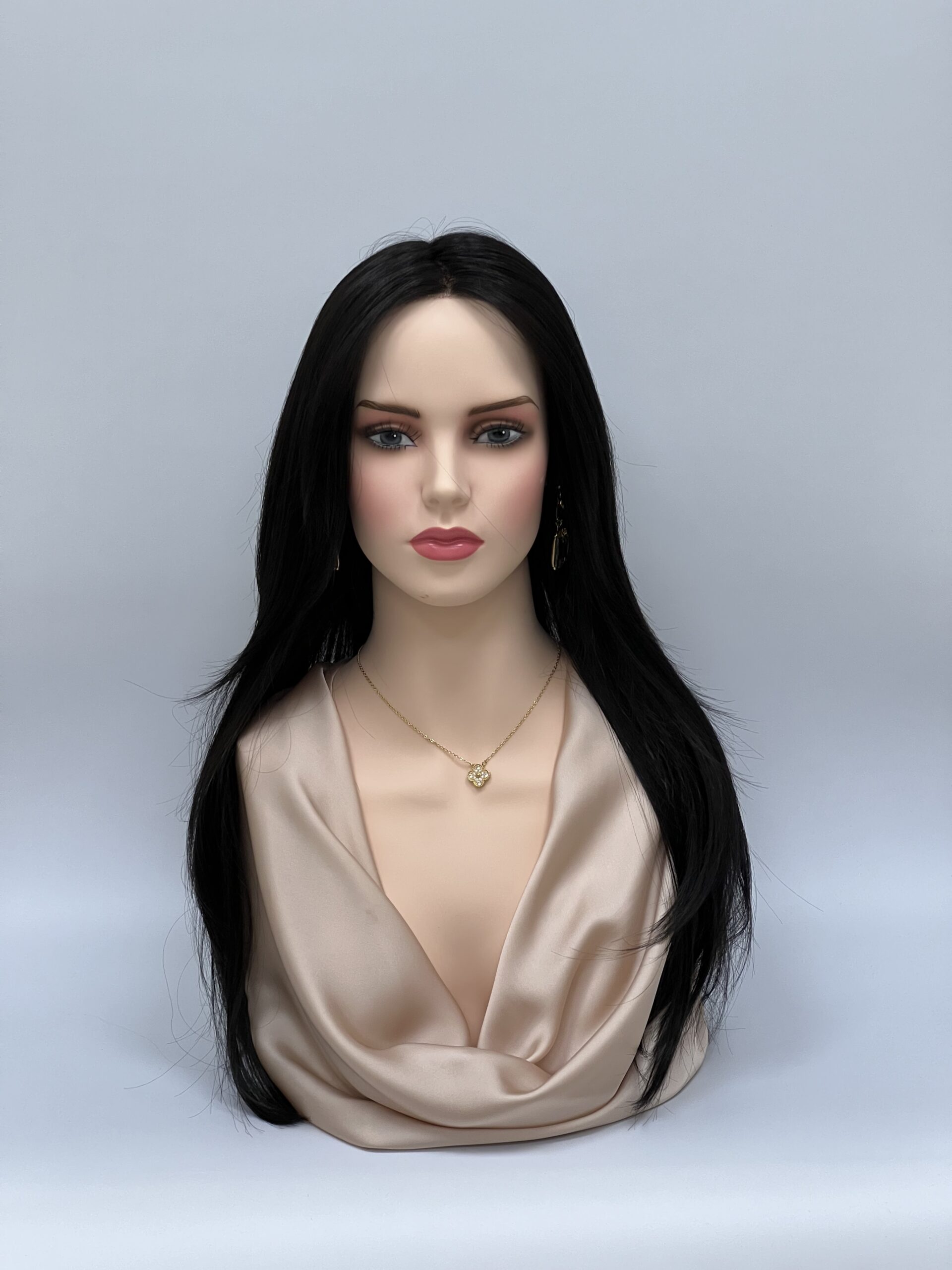 GLOWFIBER perukas Klasikinė juoda 65cm